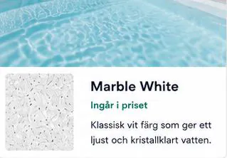 Standardfärgen Marble White